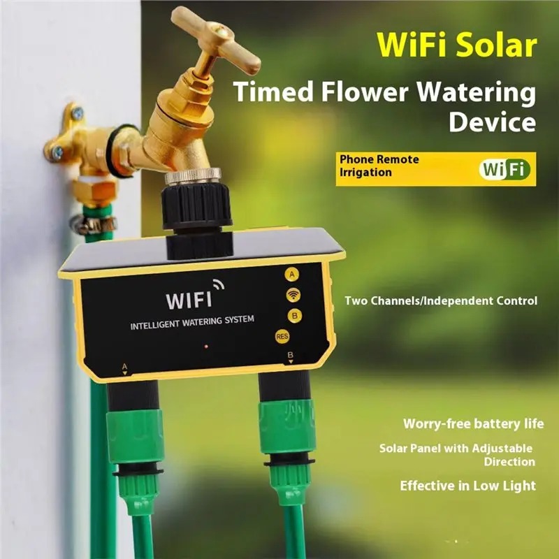 1/2 Outlets WIFI Solar Irrigat - Smart Garden Hose Timer 评论和价格