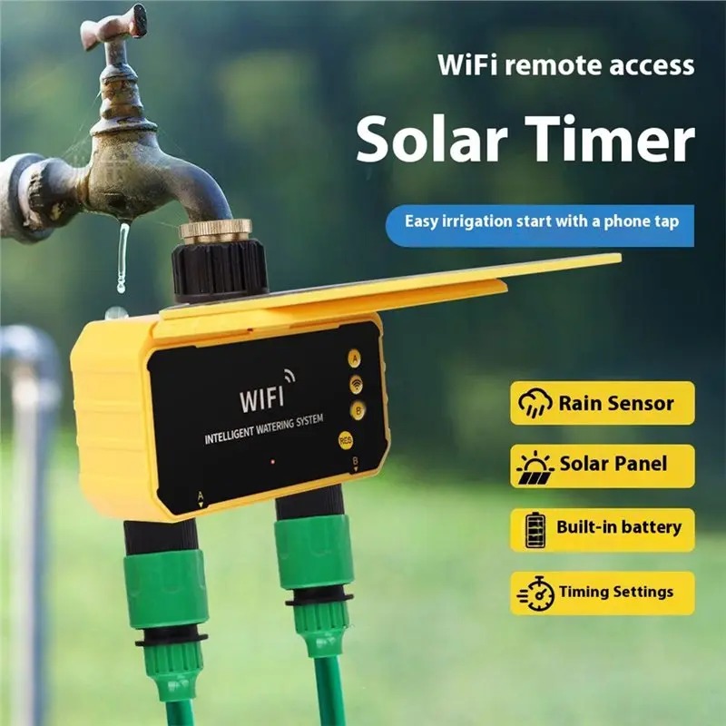 1/2 Outlets WIFI Solar Irrigat - Smart Garden Hose Timer 评论和价格