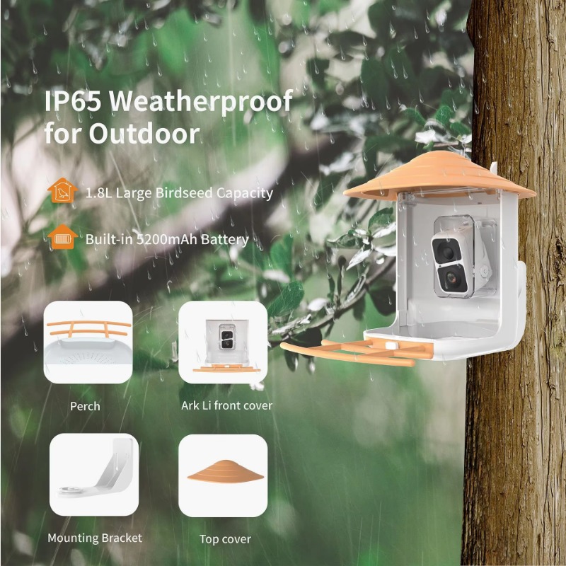 2L IP66 AI Smart Bird Feeder W - Smart Garden Ai 评论和价格