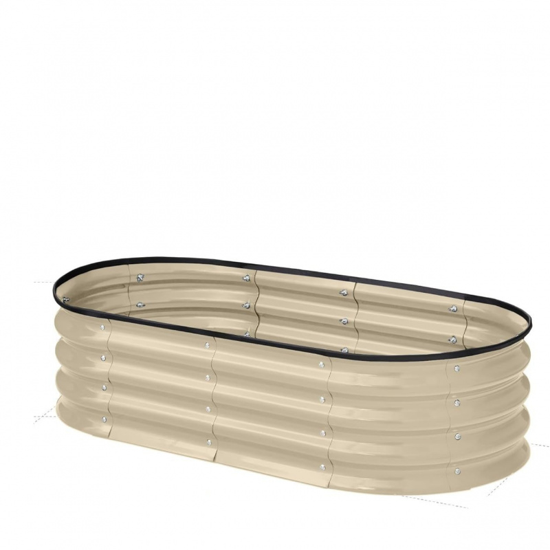 1PCS Oval-shaped Galvanized St - Smart Garden Storage 评论和价格