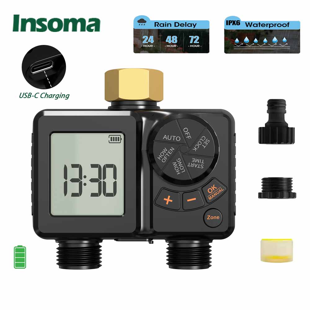 INSOMA IPX6 Garden Water Timer - Smart Garden Hose Timer 评论和价格
