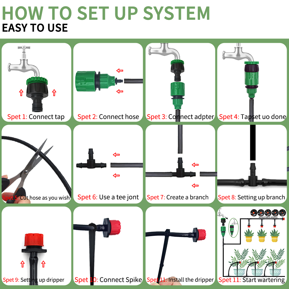 Micro Drip Irrigation System P - Smart Garden Hose Timer 评论和价格