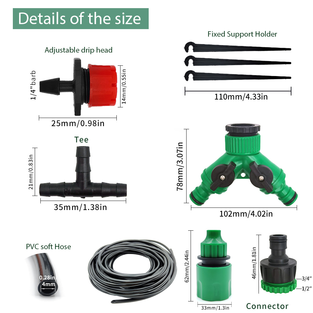 Greenhouse 15M-30M DIY Drip Ir - Smart Garden Hose Timer 评论和价格