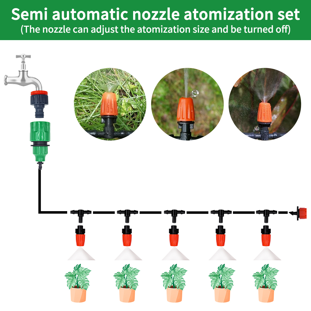 Fog Nozzles Irrigation Kit 5M- - Smart Garden Hose Timer 评论和价格