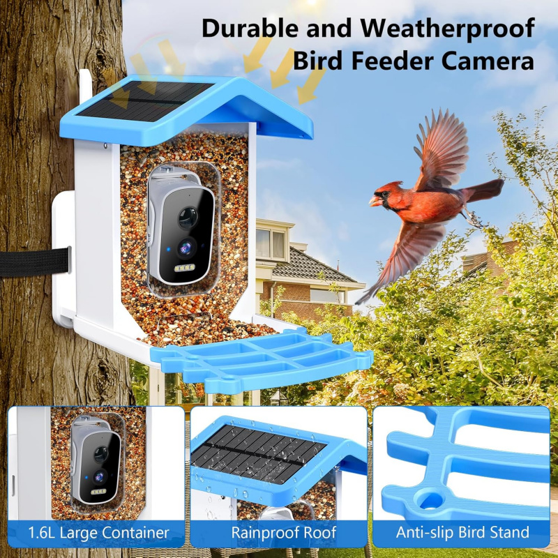 WiFi Smart Bird Feeder with Ca - Smart Garden Ai 评论和价格