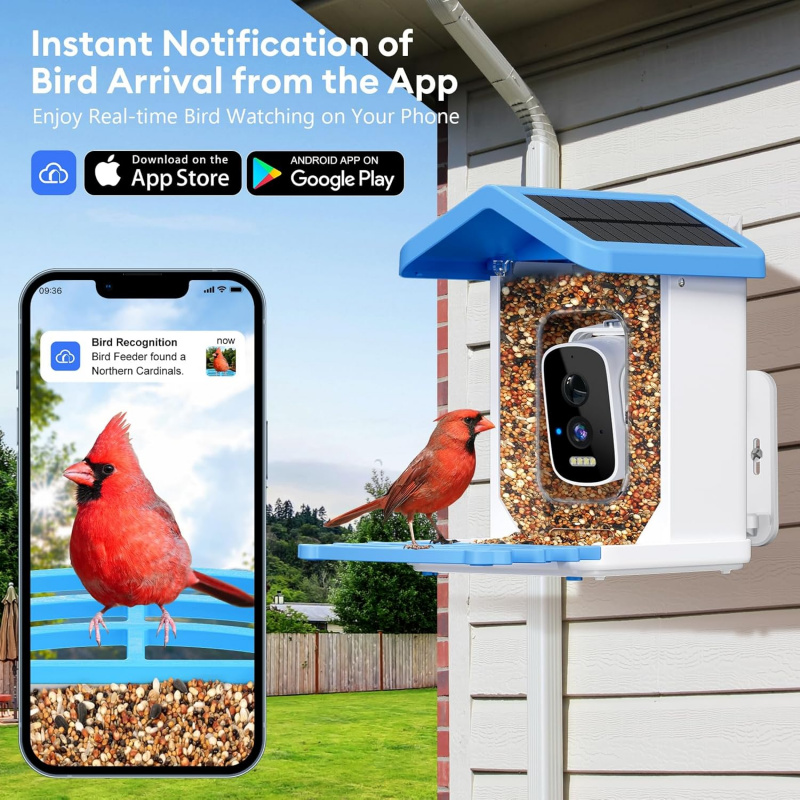 WiFi Smart Bird Feeder with Ca - Smart Garden Ai 评论和价格