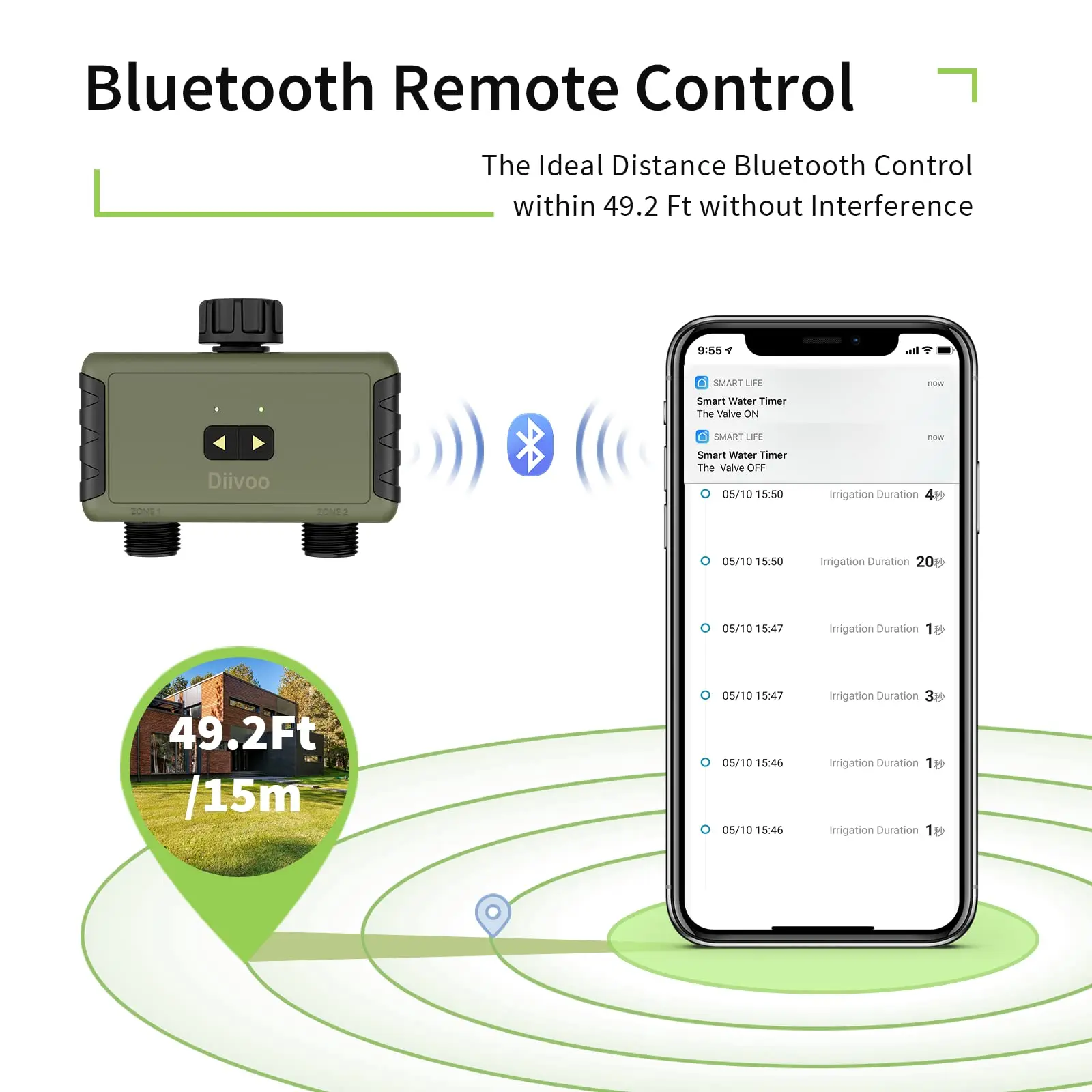 Diivoo Timed Sprinkler for Blu - Smart Garden Hose Timer 评论和价格