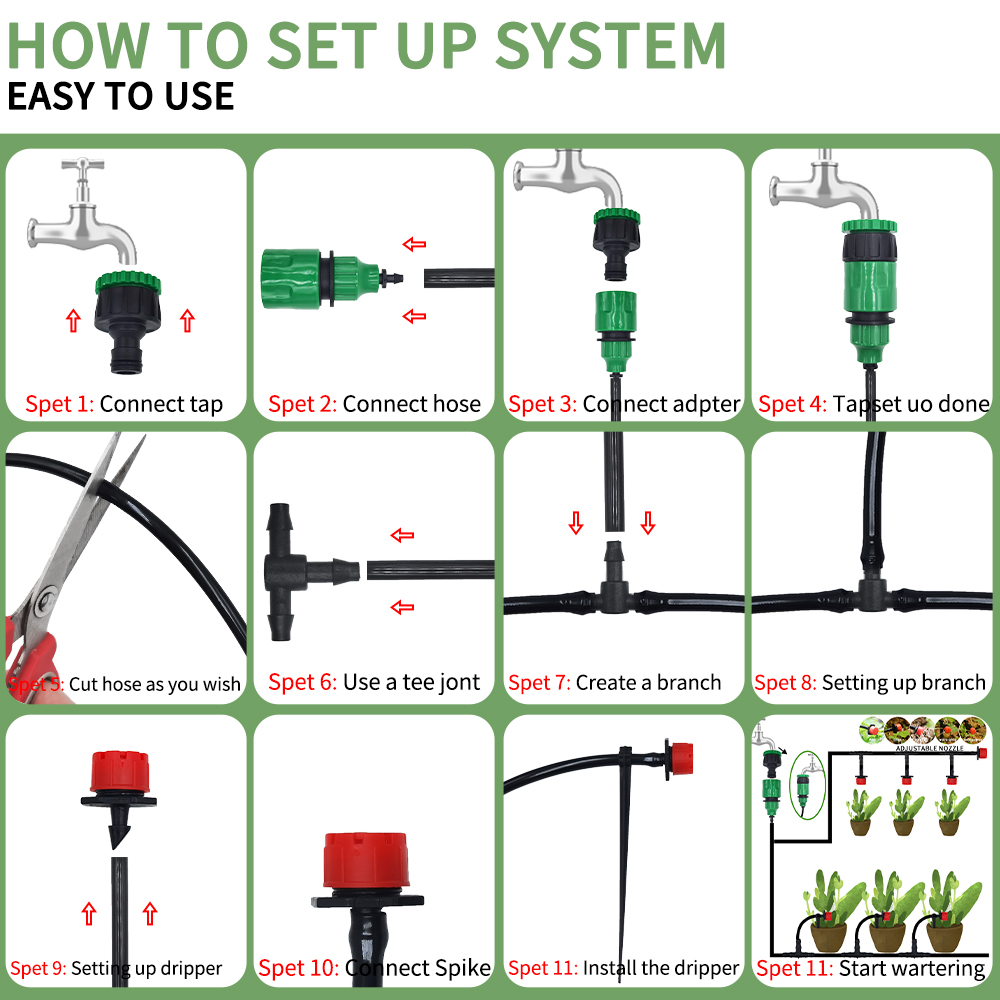 Micro Drip Irrigation System P - Smart Garden Hose Timer 评论和价格
